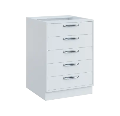 QS - 6Z52 spodní skříňka, 5-zásuvková, 900x600x600, bílá